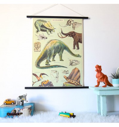 Affiche pédagogique dinosaures - Cavallini & Co