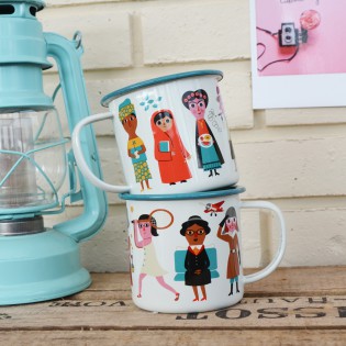 Mug émaillée Féministe Ingela Arrhenius - Omm Design