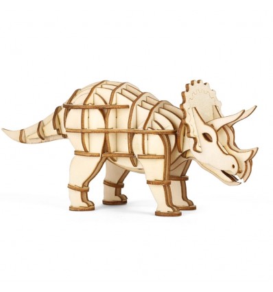 Puzzle 3D en bois Triceratops