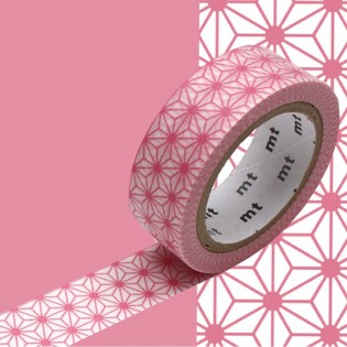 Masking Tape Asanoha rose clair