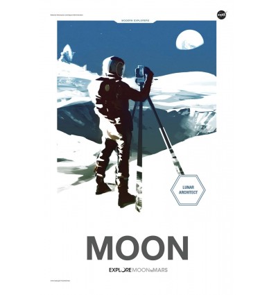 Affiche NASA - Moon