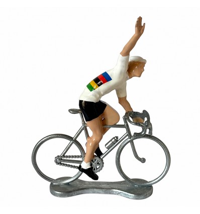 Figurine cycliste D Vainqueur Maillot jaune - Cycliste miniature fabriqué  en France