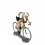 Figurine cycliste Sprinter Champion de France - Bernard & Eddy
