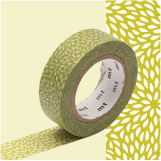 Masking tape mujinagiku vert olive
