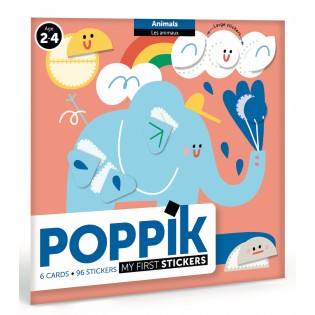 Mes premiers stickers Animaux - Poppik