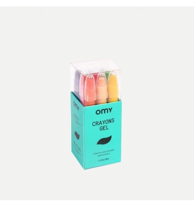 9 crayons gel aquarellables - OMY