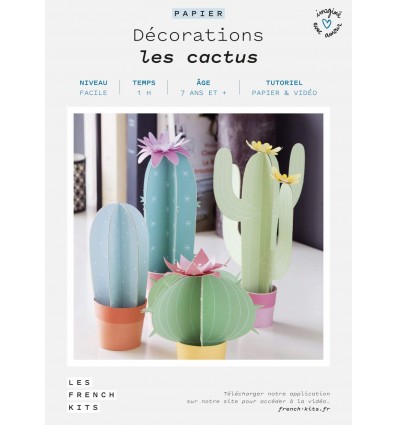 Kit décoration Cactus en papier - French Kits