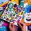 Grand poster et stickers Video Game - OMY