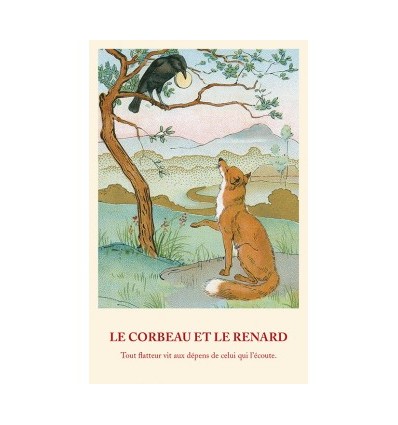 Carte Fable Le Corbeau et le Renard - Ludom Edition