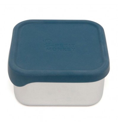 Lunch box en métal Bleu - Petit Monkey
