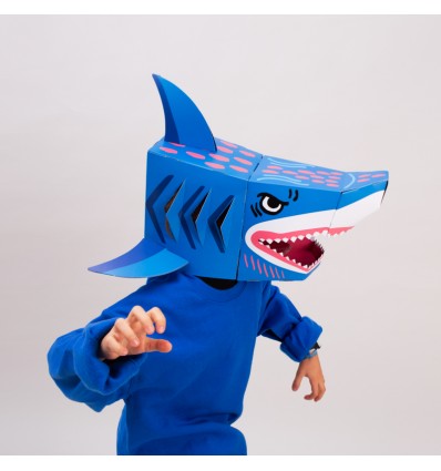 Masque 3D en carton Requin - Omy