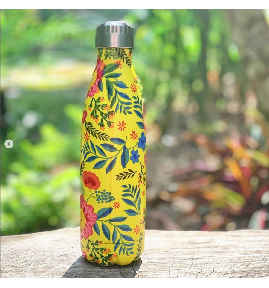 Bouteille isotherme - Mini Keep Cool Bottle - Jardin Fleuri Gold