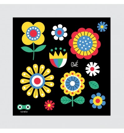 Sticker réfléchissant Fleurs Jaunes - Rainette