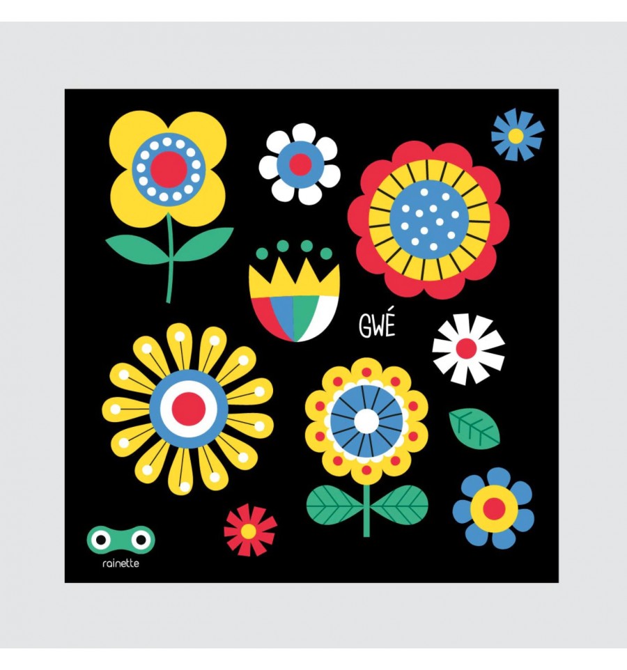 Stickers réfléchissants Rainette Flower