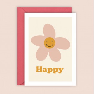 Carte happy fleur - Ma petite vie