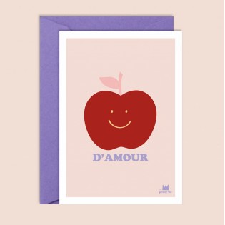 Carte Pomme d'amour - Ma Petite Vie