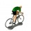 Figurine cycliste Sprinteur Maillot Vert - Bernard & Eddy