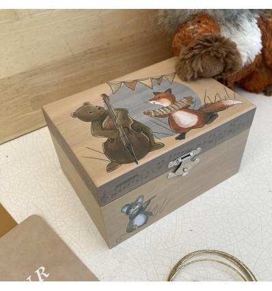 Boîte à bijoux lapin pour enfant
