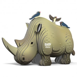 Eugy puzzle Rhinicéros 3D en carton
