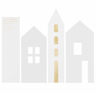 Set de Maisons blanches en papier - Rico Design