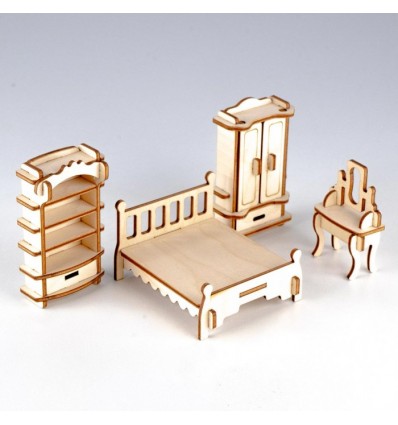 Set de meubles en bois "Chambre" - Munda Mundi