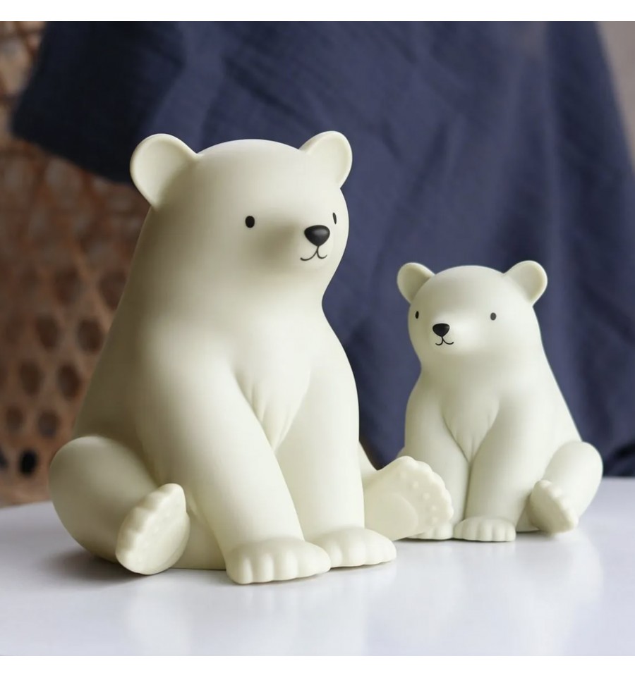Petite figurine dours polaire Animal en plastique souple pour