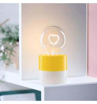 Lampe ampoule coeur