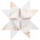 Kit de fabrication 10 étoiles de Fröbel blanches et dorées - Rico Design