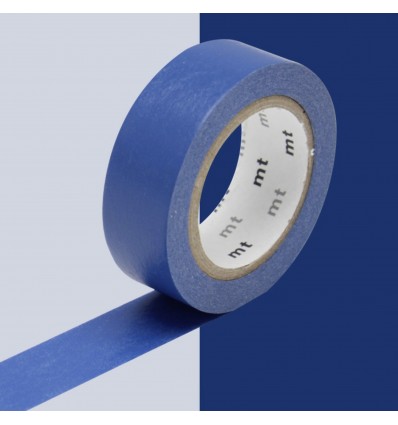 Masking tape Uni Bleu foncé
