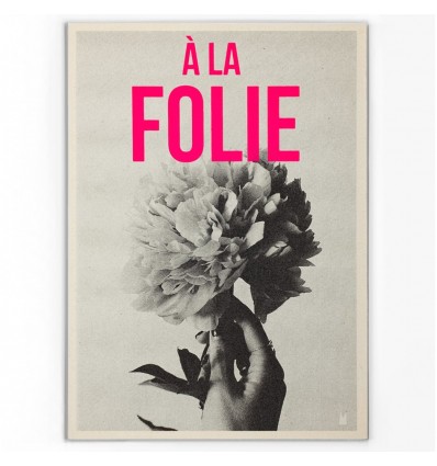 Carte vintage "A la folie" - Atelier Kencre
