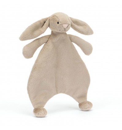 Doudou plat lapin bashful beige - Jellycat