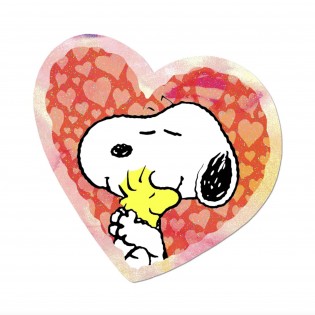 Autocollant Snoopy calin