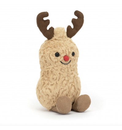 Peluche Amuseable Cacahuète renne de Noël - Jellycat