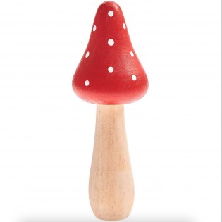 Champignon en bois rouge (M) - Rico Design