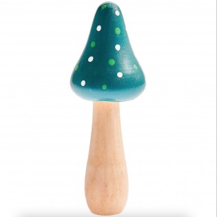 Champignon en bois turquoise (M) - Rico Design