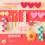 Set de 5 barrettes coeurs multicolores