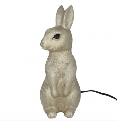 Lampe lapin doré