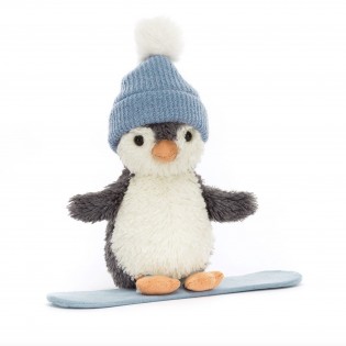 Peluche pingouin peanut en snowboard - Jellycat