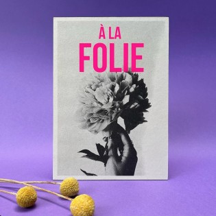 Carte vintage "A la folie" - Atelier Kencre