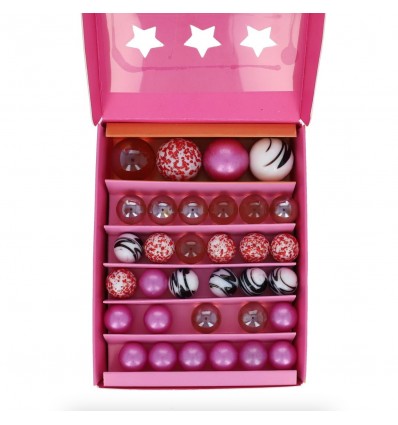 Coffret de billes "La bille en rose"