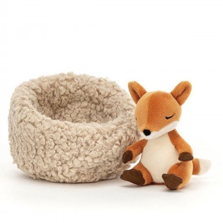 Peluche Renard dans son nid - Jellycat