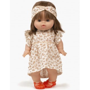 Robe "Daisy" en molleton et son bandeau - Minikane