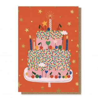 Carte Gâteau de fête - Daria Solak Illustrations