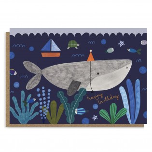 Carte anniversaire Baleine - Daria Solak Illustrations