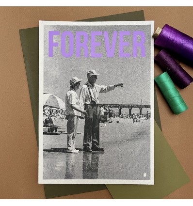 Carte vintage "Forever" - Atelier Kencre