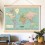 Carte du monde 2020 style vintage - Pappus Editions