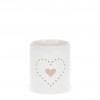 Photophore blanc coeur - Rex London