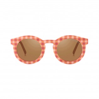 Lunettes de soleil à carreaux "Sunset Gingham" - Grech & Co