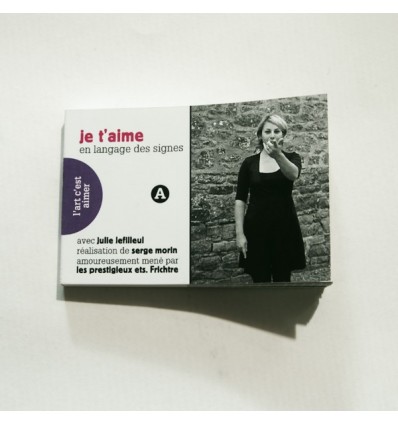 Flipbook Je t'aime/ I love you - Frichtre